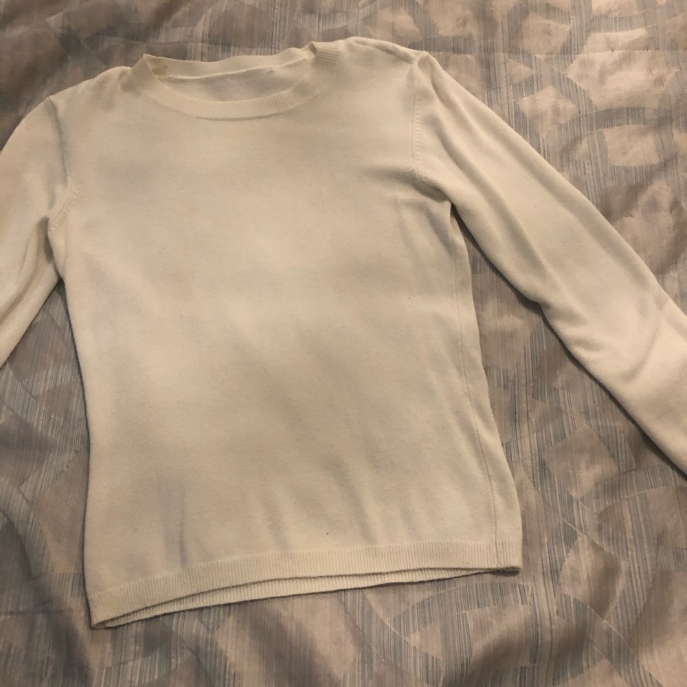 Classic white sweater
